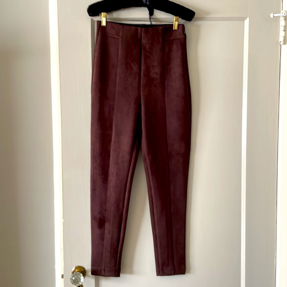 suede easy ankle pant